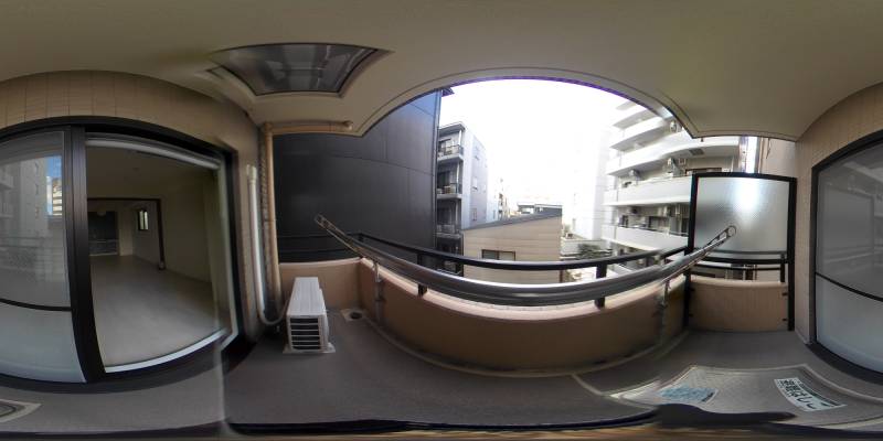 パノラマ画像バルコニー