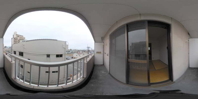 パノラマ画像バルコニー