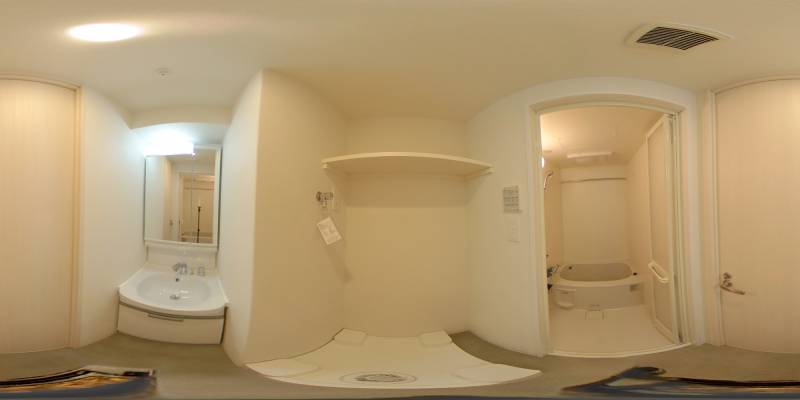 パノラマ画像洗面所