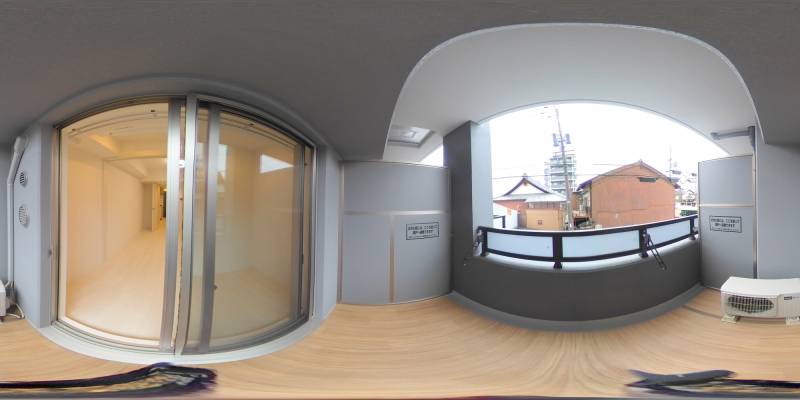 パノラマ画像バルコニー