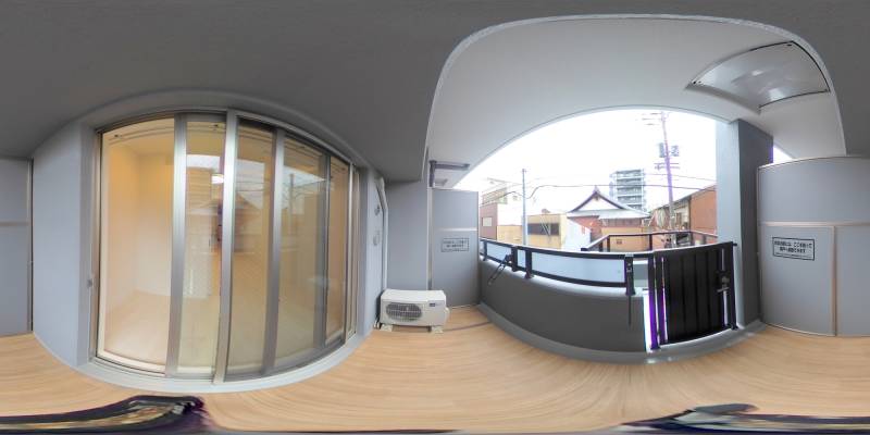 パノラマ画像バルコニー