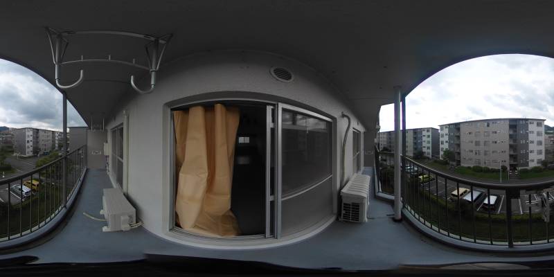 パノラマ画像バルコニー