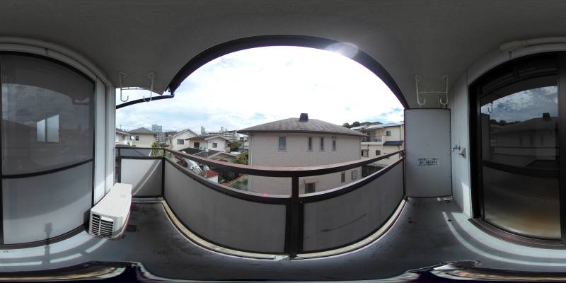 パノラマ画像バルコニー