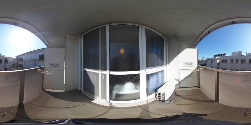 パノラマ画像バルコニー