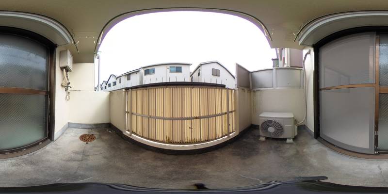 パノラマ画像バルコニー