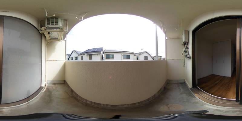 パノラマ画像バルコニー