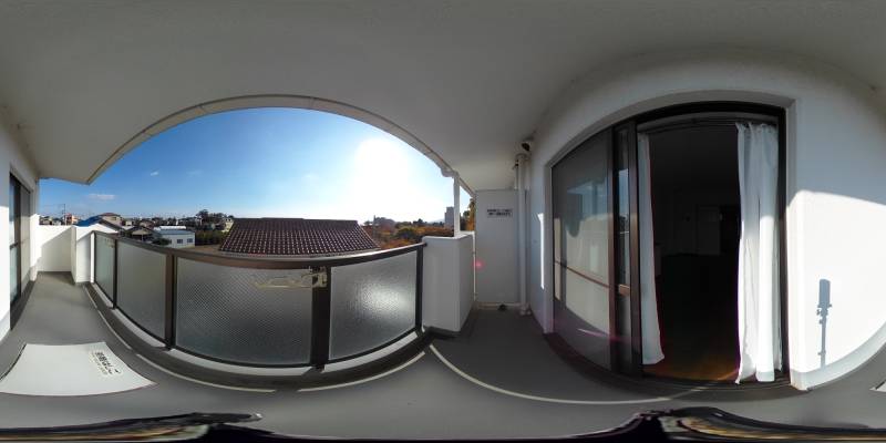 パノラマ画像バルコニー