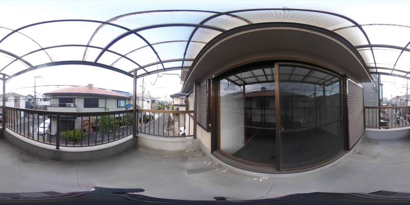 パノラマ画像バルコニー