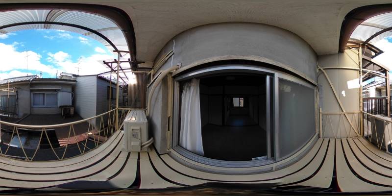 パノラマ画像バルコニー