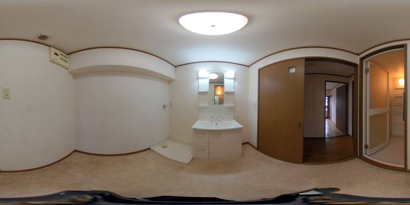 パノラマ画像洗面所