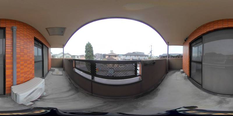 パノラマ画像バルコニー