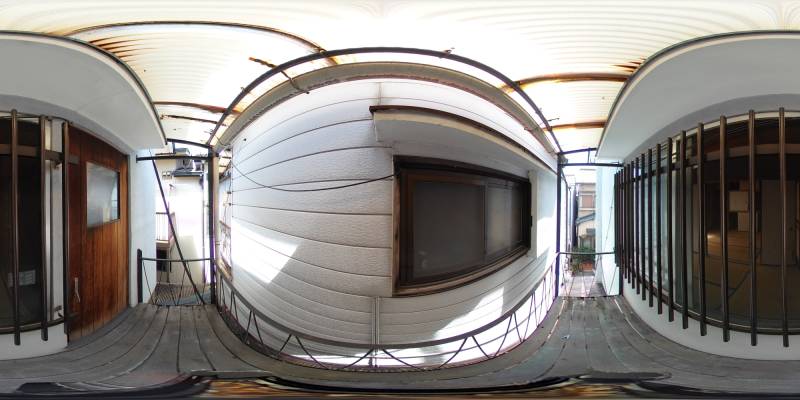 パノラマ画像バルコニー