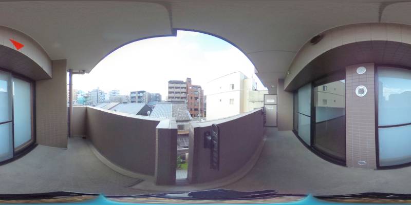 パノラマ画像バルコニー