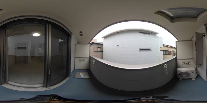 パノラマ画像バルコニー