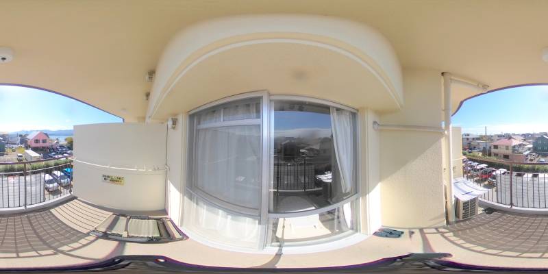 パノラマ画像バルコニー