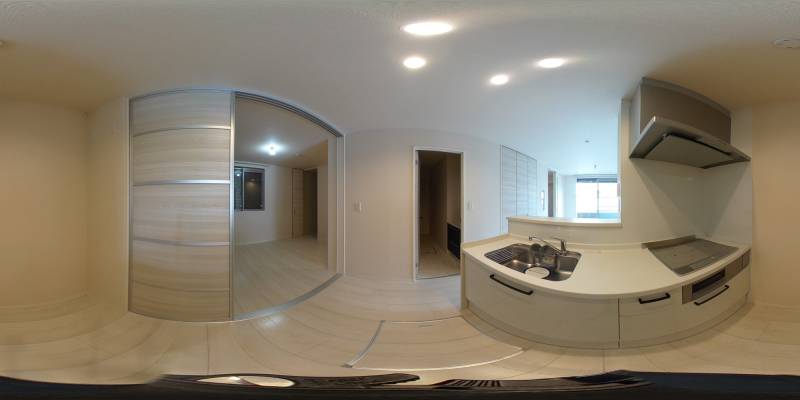 パノラマ画像キッチン