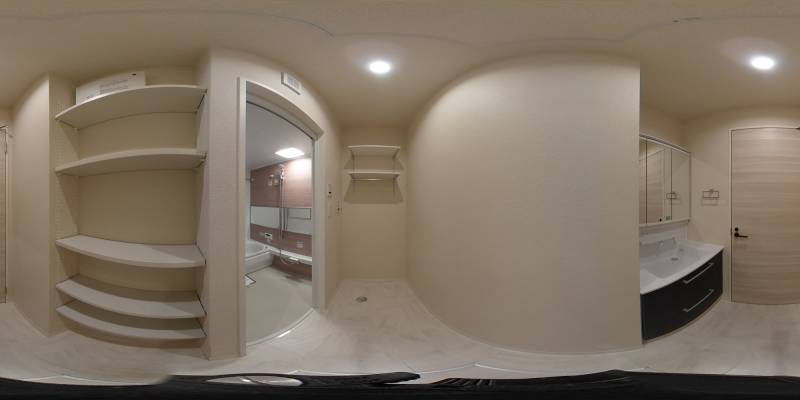 パノラマ画像洗面所