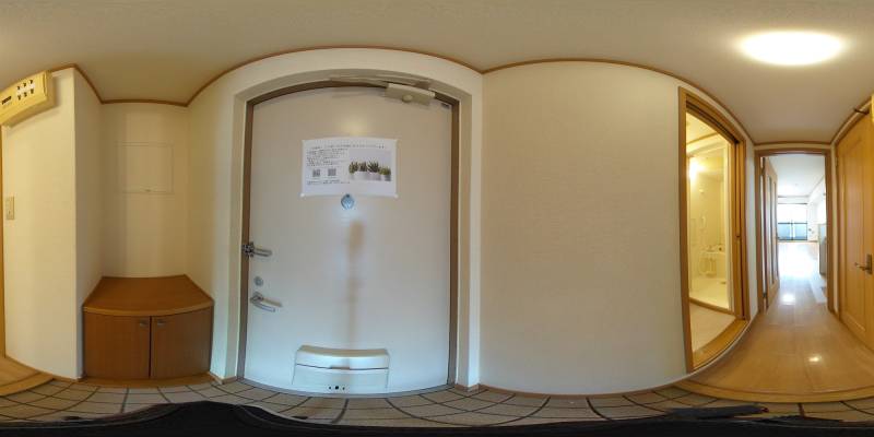 パノラマ画像玄関