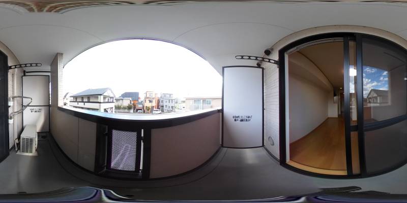 パノラマ画像バルコニー