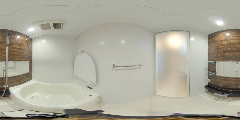 パノラマ画像バスルーム