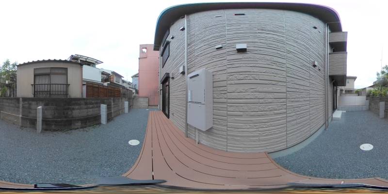 パノラマ画像庭