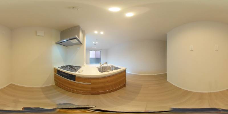 パノラマ画像キッチン