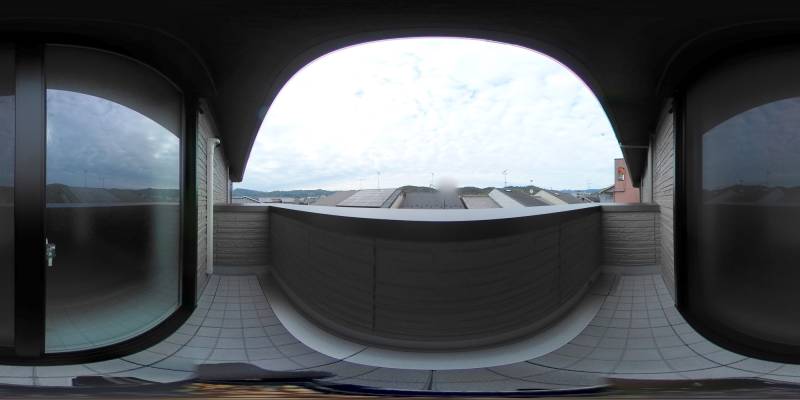 パノラマ画像バルコニー