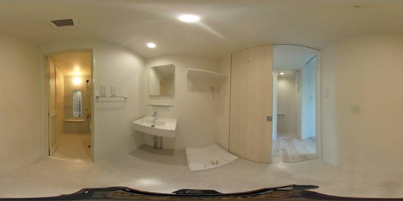 パノラマ画像洗面所