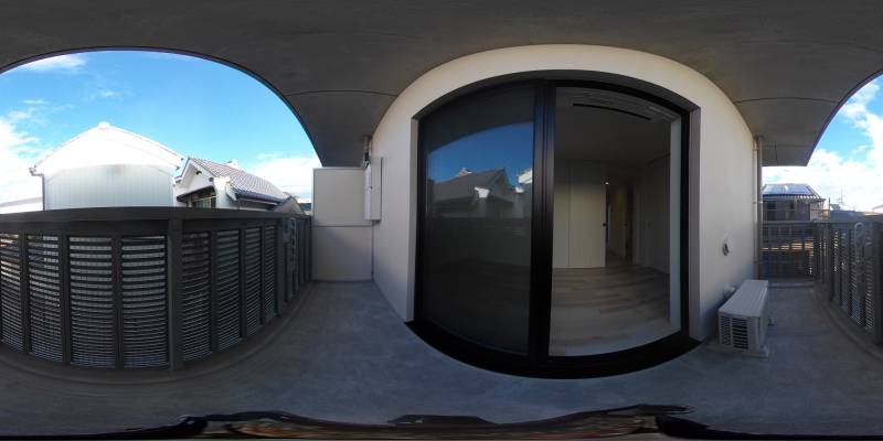 パノラマ画像バルコニー