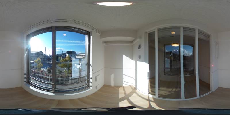 パノラマ画像バルコニー