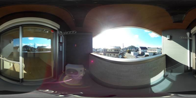 パノラマ画像バルコニー