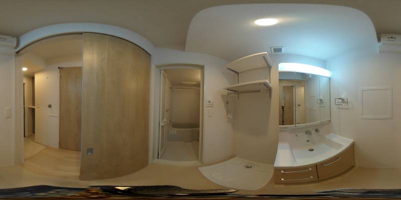 パノラマ画像洗面所