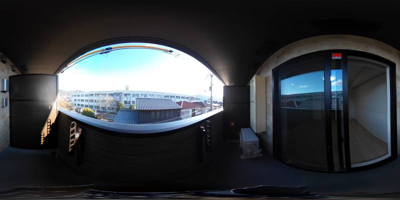 パノラマ画像バルコニー