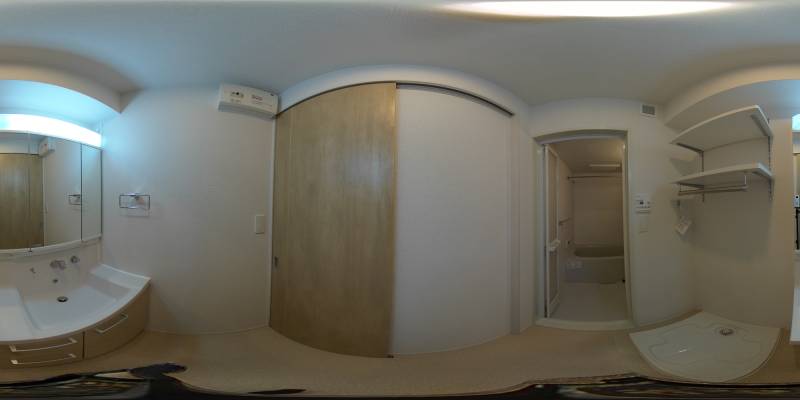 パノラマ画像洗面所