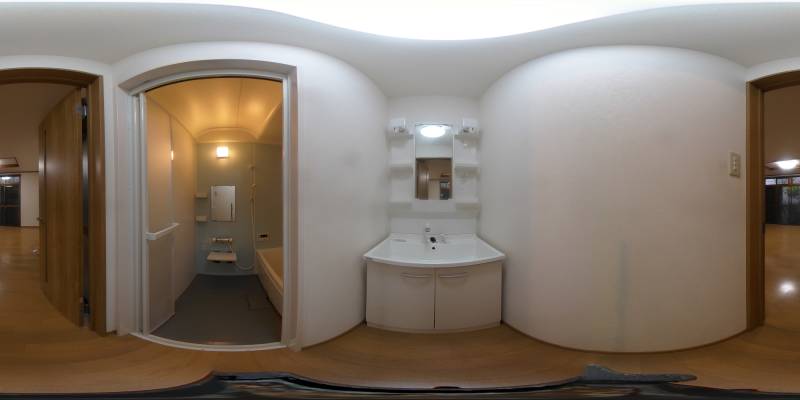 パノラマ画像洗面所