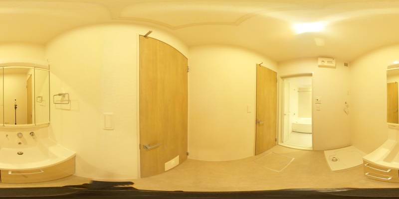 パノラマ画像洗面所