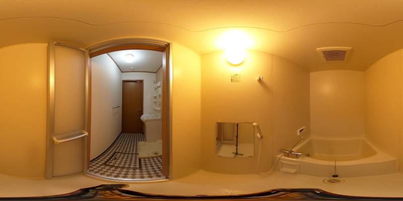 パノラマ画像バスルーム