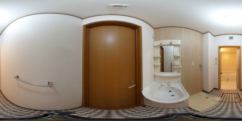 パノラマ画像洗面所