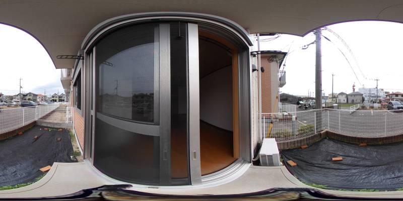 パノラマ画像バルコニー