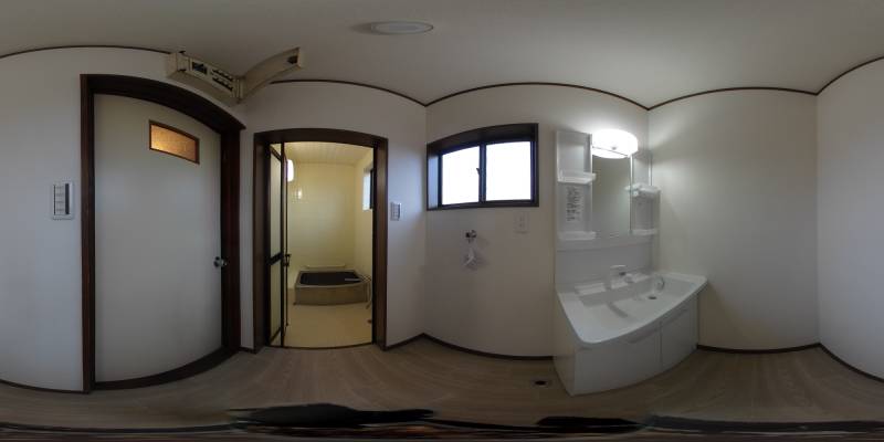 パノラマ画像洗面所