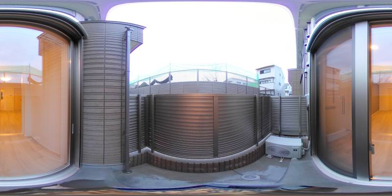 パノラマ画像バルコニー