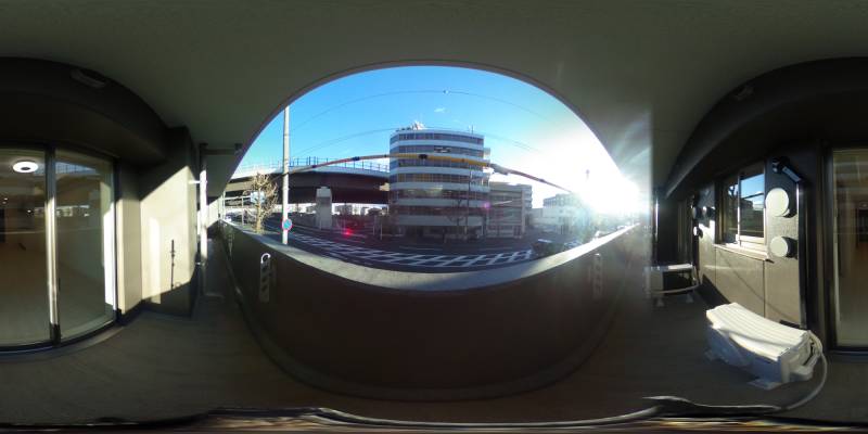 パノラマ画像バルコニー