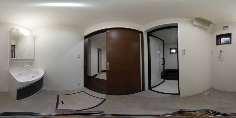 パノラマ画像洗面所