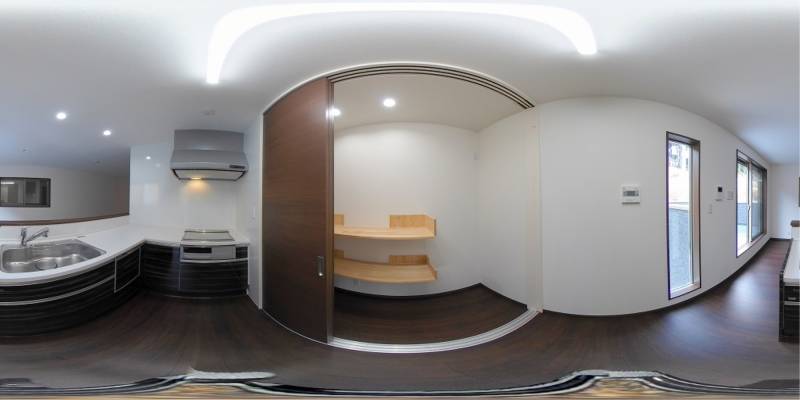 パノラマ画像キッチン