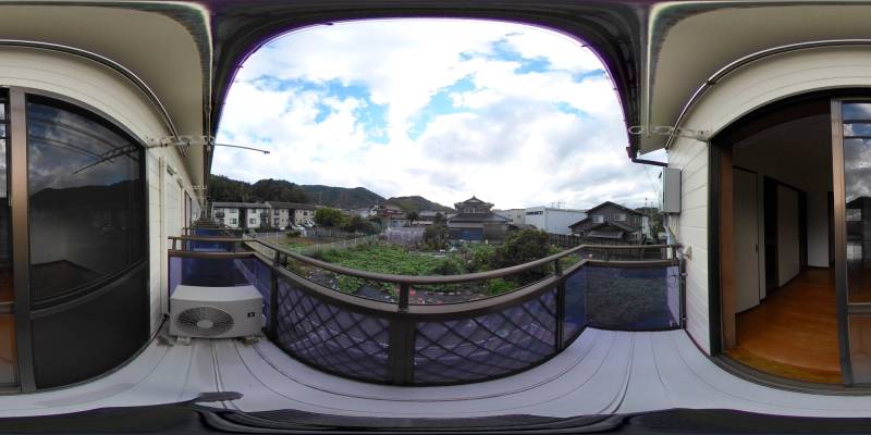 パノラマ画像バルコニー