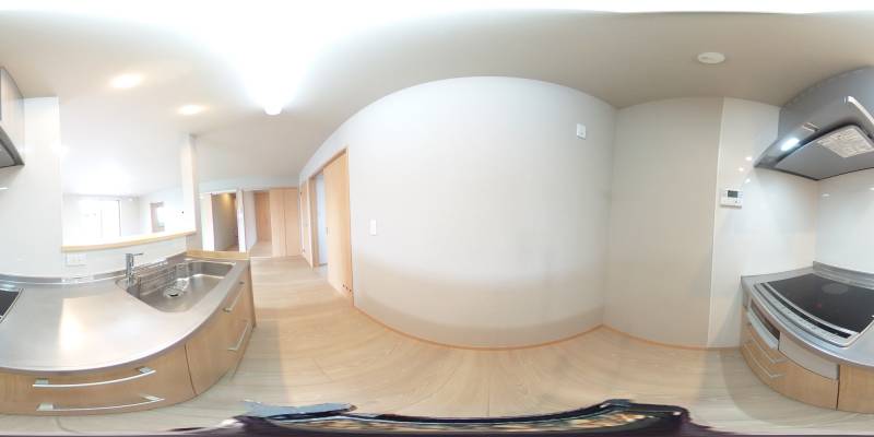 パノラマ画像キッチン