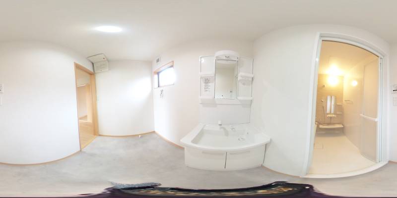 パノラマ画像洗面所