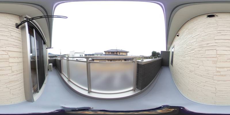 パノラマ画像バルコニー