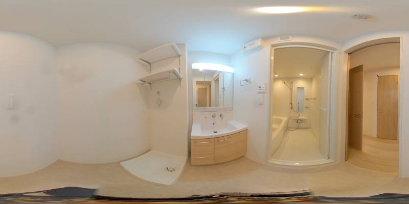 パノラマ画像洗面所