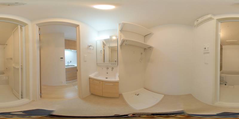 パノラマ画像洗面所